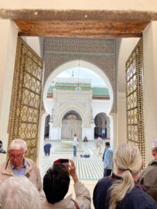 Moroccan architecture ornate arched doorways