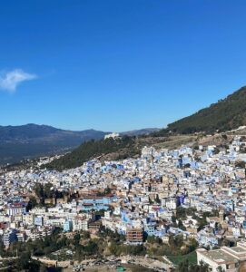 Chefchaouen The Blue City Morocco in the mountains