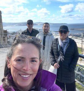 Omar and clients near Port of Tangier